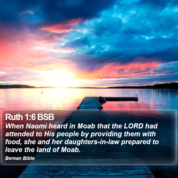 Ruth 1:6 BSB Bible Study