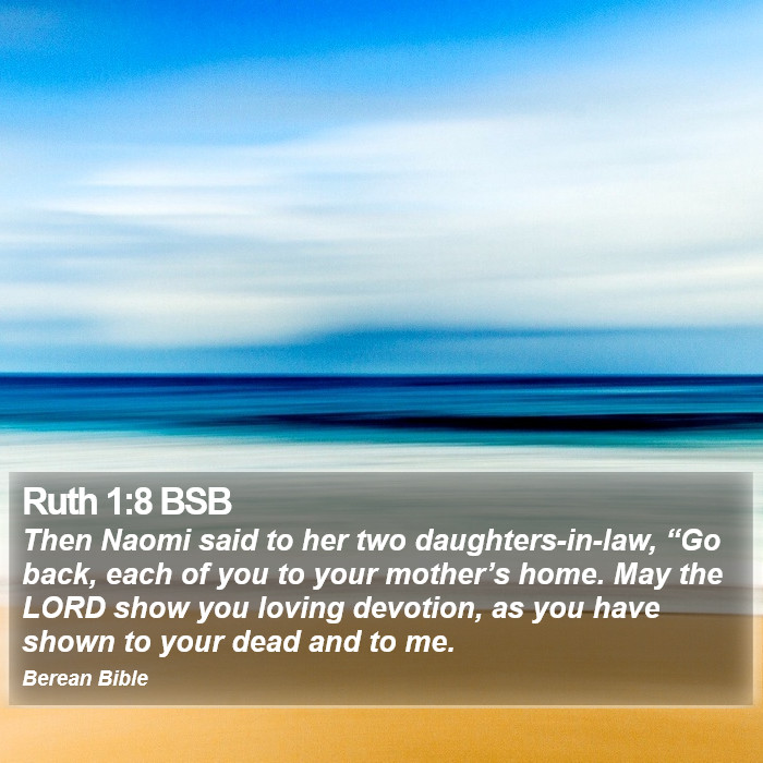 Ruth 1:8 BSB Bible Study