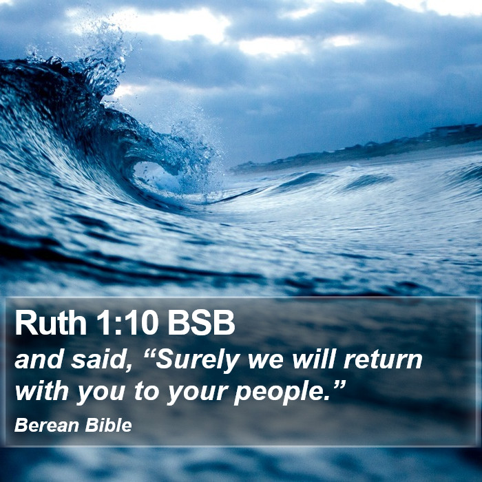 Ruth 1:10 BSB Bible Study