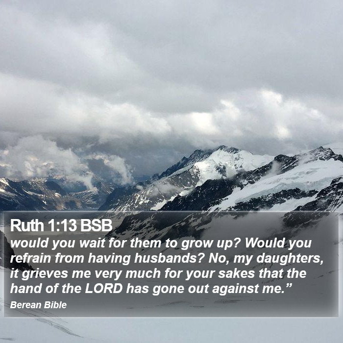 Ruth 1:13 BSB Bible Study