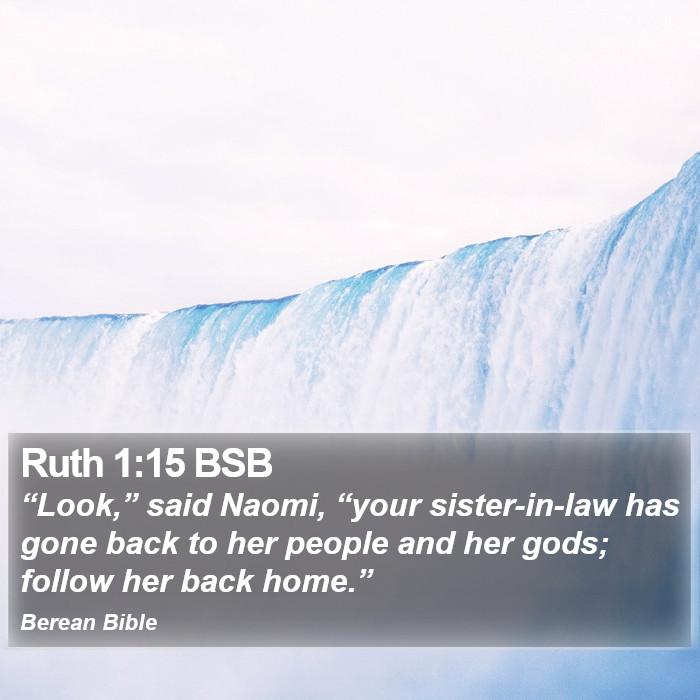 Ruth 1:15 BSB Bible Study