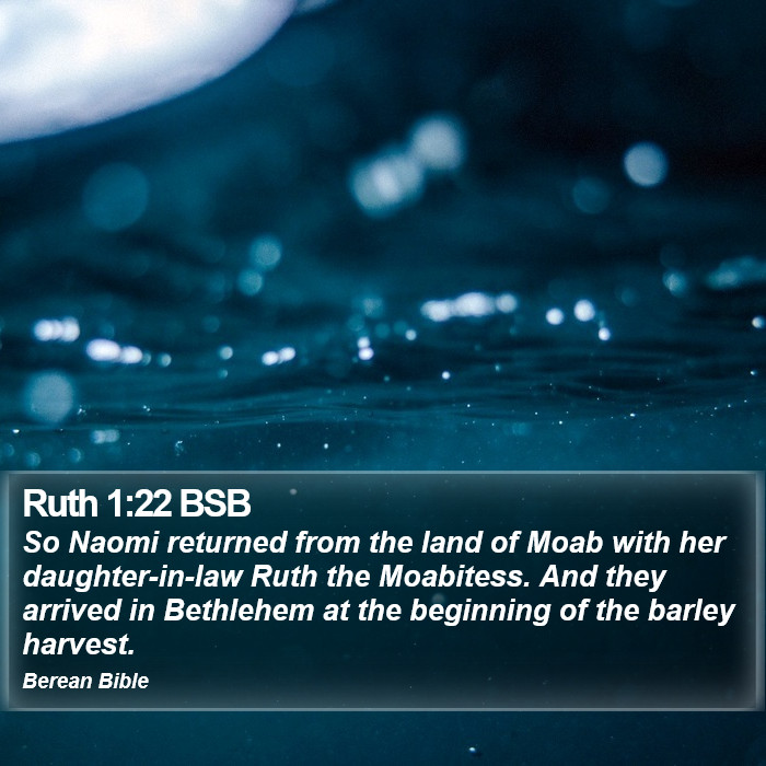 Ruth 1:22 BSB Bible Study