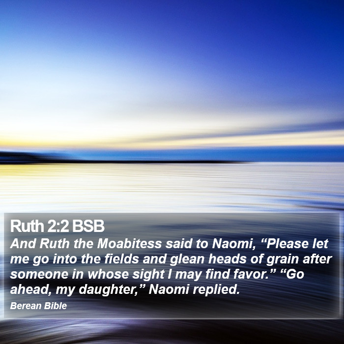 Ruth 2:2 BSB Bible Study