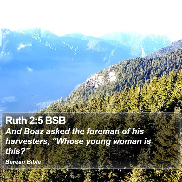 Ruth 2:5 BSB Bible Study