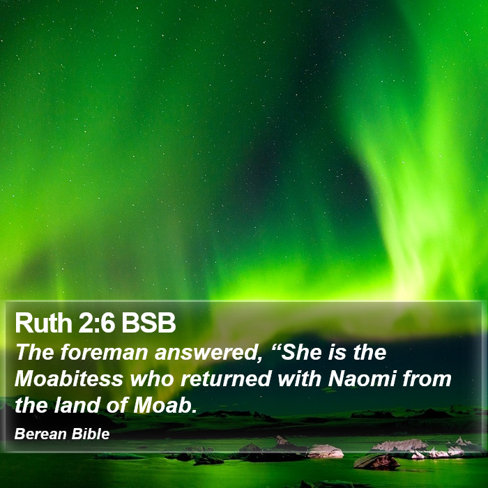 Ruth 2:6 BSB Bible Study