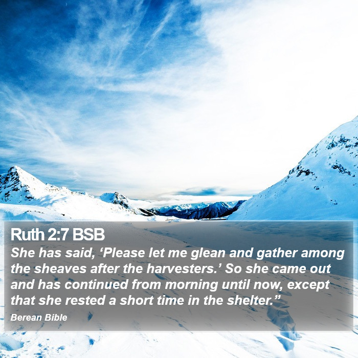 Ruth 2:7 BSB Bible Study