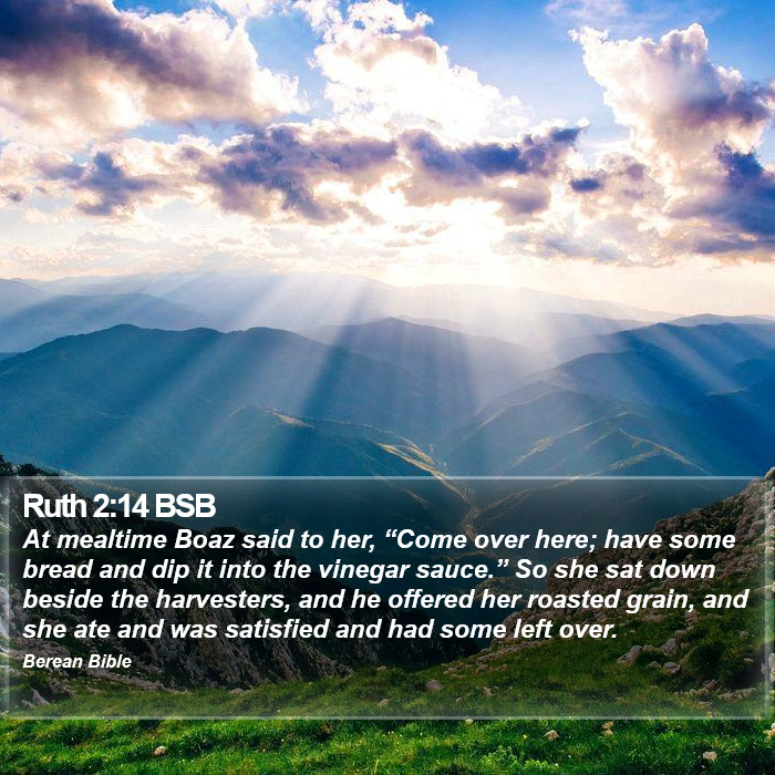 Ruth 2:14 BSB Bible Study