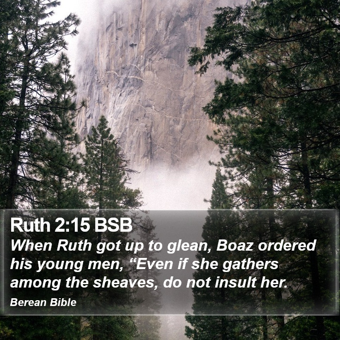 Ruth 2:15 BSB Bible Study