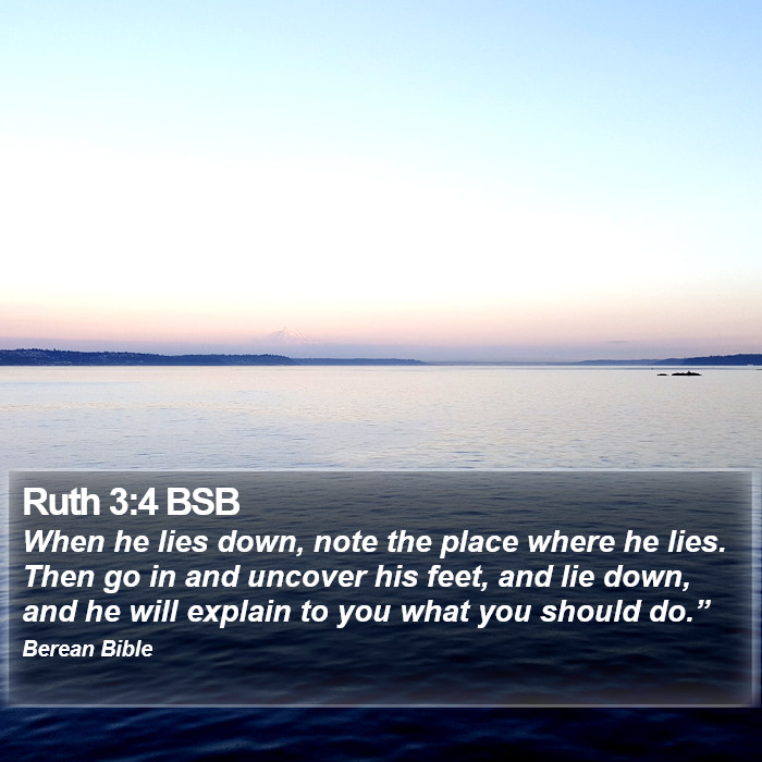 Ruth 3:4 BSB Bible Study