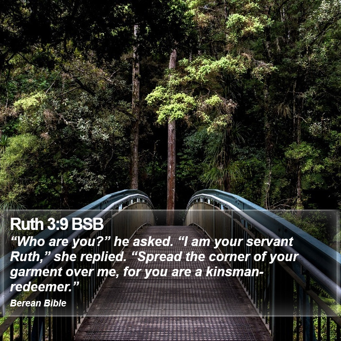 Ruth 3:9 BSB Bible Study