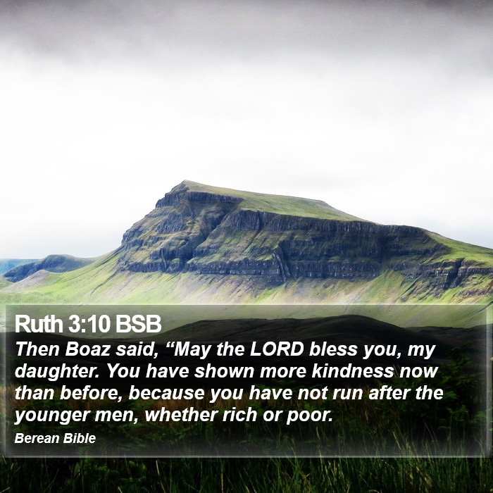 Ruth 3:10 BSB Bible Study