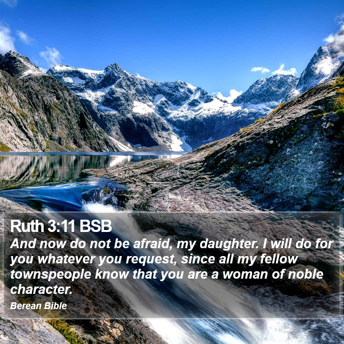 Ruth 3:11 BSB Bible Study