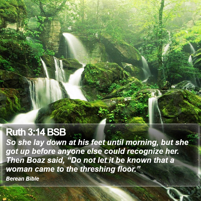 Ruth 3:14 BSB Bible Study