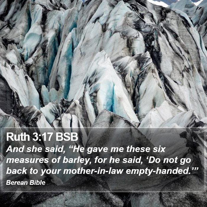 Ruth 3:17 BSB Bible Study