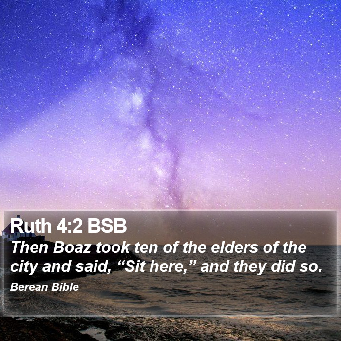 Ruth 4:2 BSB Bible Study