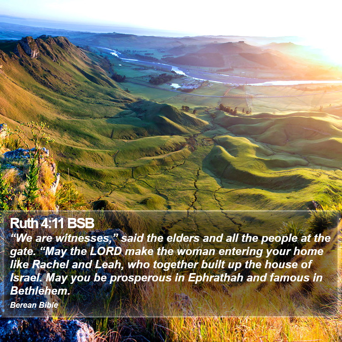 Ruth 4:11 BSB Bible Study