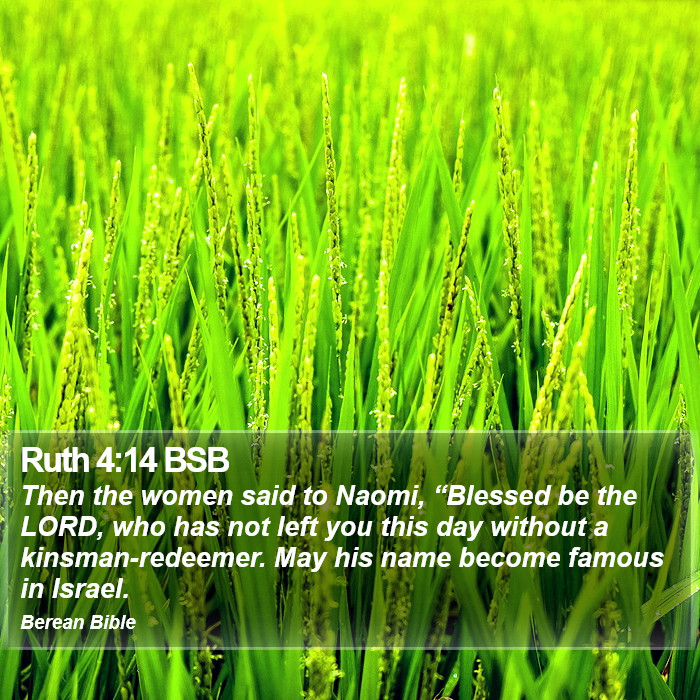 Ruth 4:14 BSB Bible Study