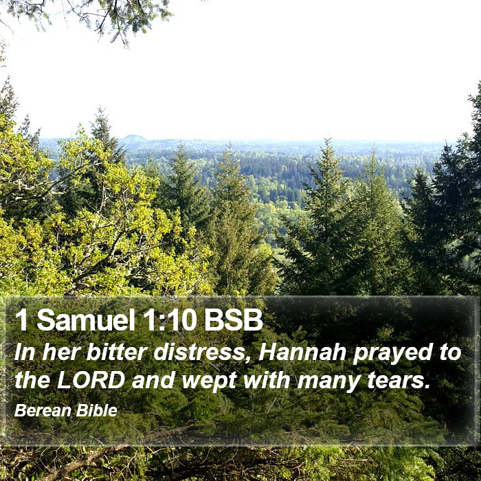 1 Samuel 1:10 BSB Bible Study