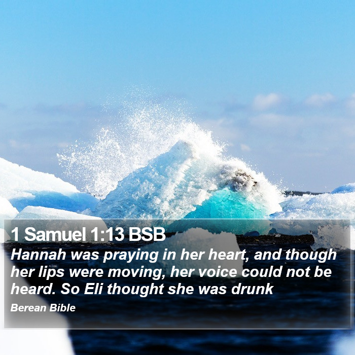 1 Samuel 1:13 BSB Bible Study