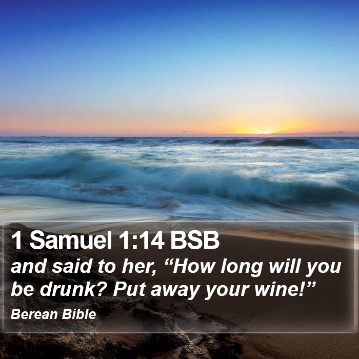 1 Samuel 1:14 BSB Bible Study