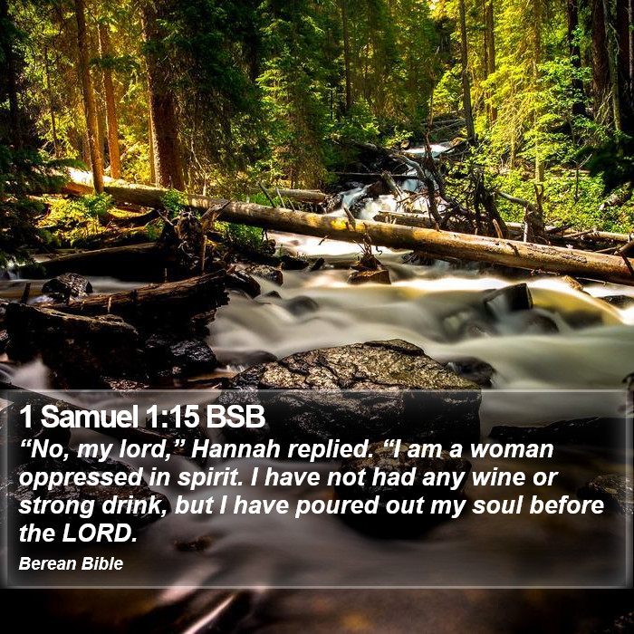 1 Samuel 1:15 BSB Bible Study