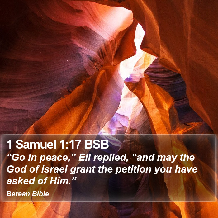 1 Samuel 1:17 BSB Bible Study