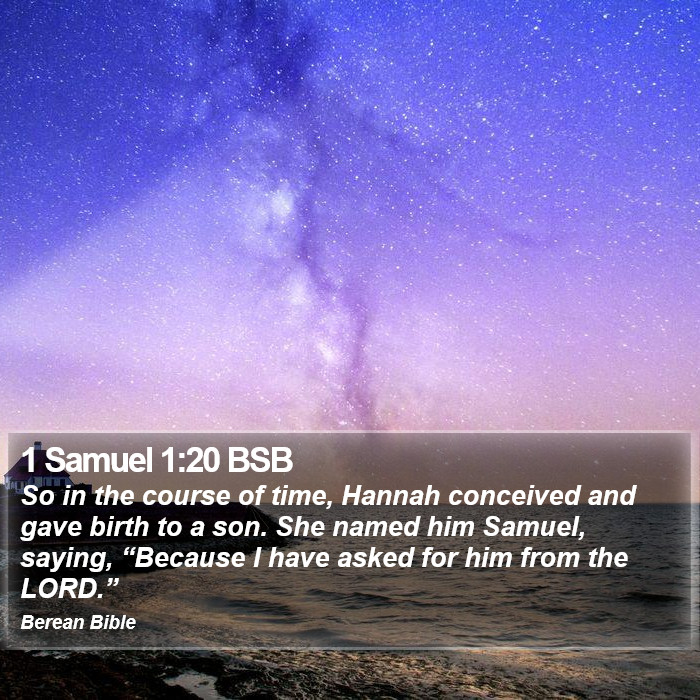 1 Samuel 1:20 BSB Bible Study