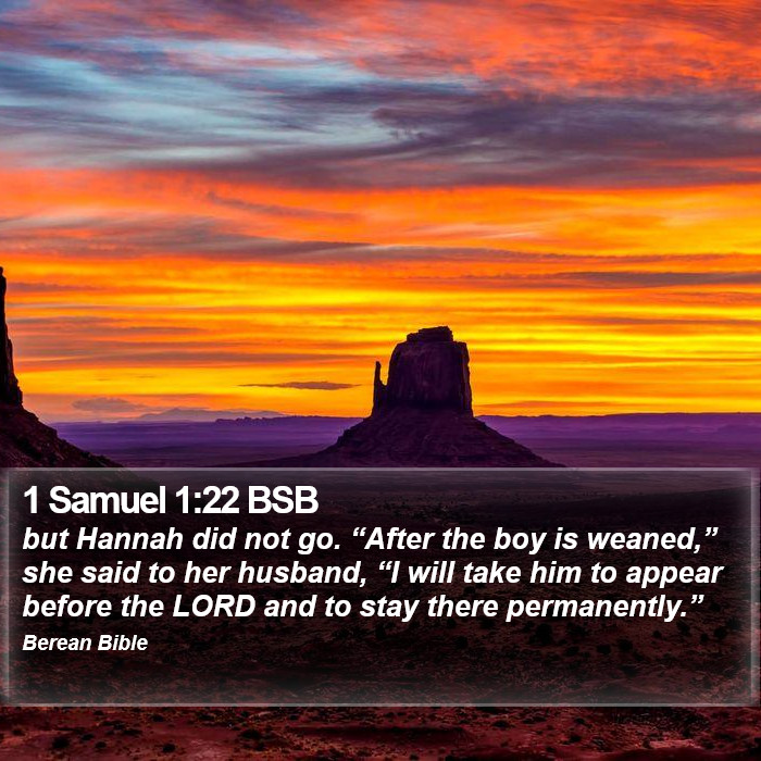 1 Samuel 1:22 BSB Bible Study