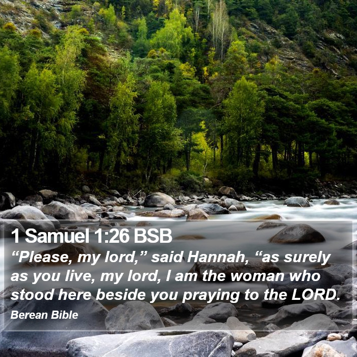 1 Samuel 1:26 BSB Bible Study