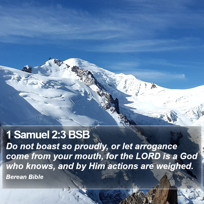 1 Samuel 2:3 BSB Bible Study