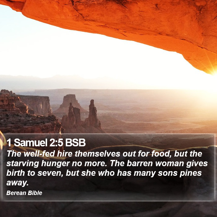 1 Samuel 2:5 BSB Bible Study