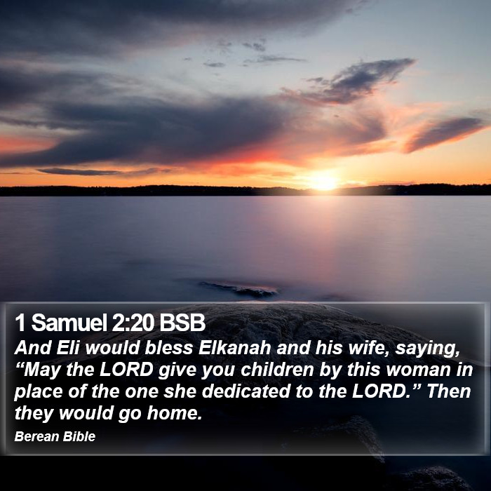 1 Samuel 2:20 BSB Bible Study