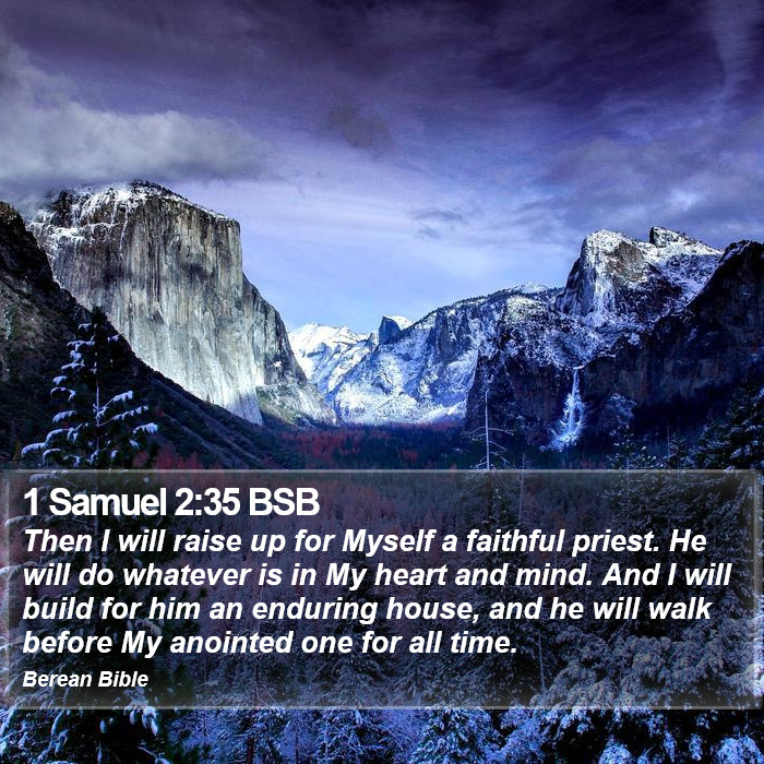 1 Samuel 2:35 BSB Bible Study