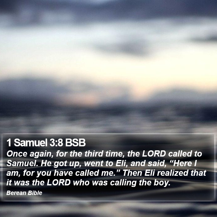 1 Samuel 3:8 BSB Bible Study