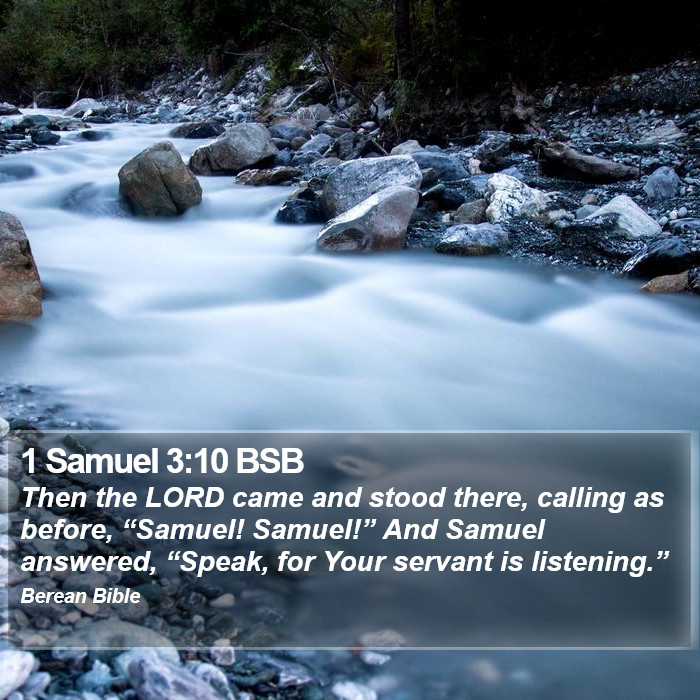 1 Samuel 3:10 BSB Bible Study