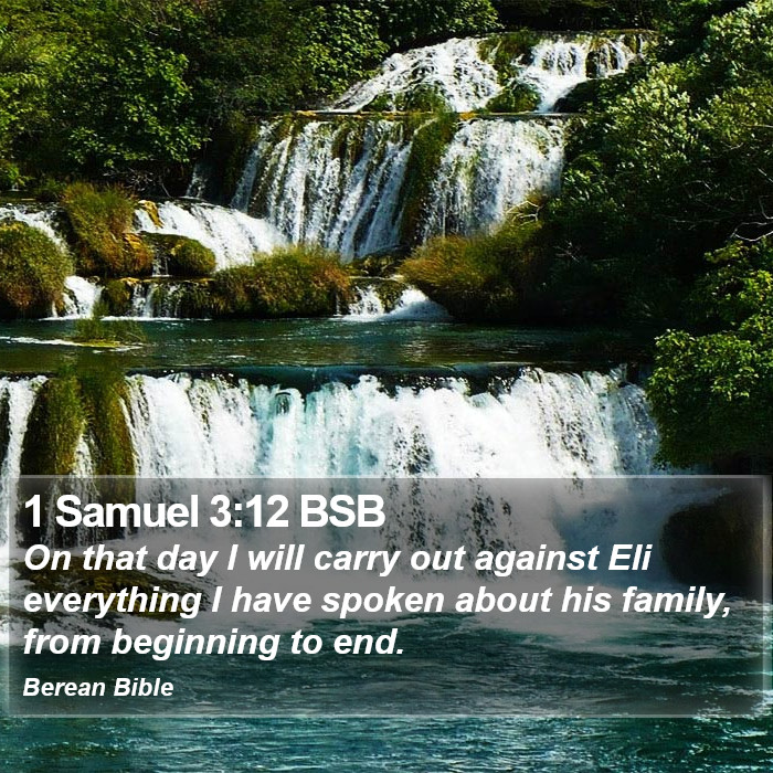 1 Samuel 3:12 BSB Bible Study