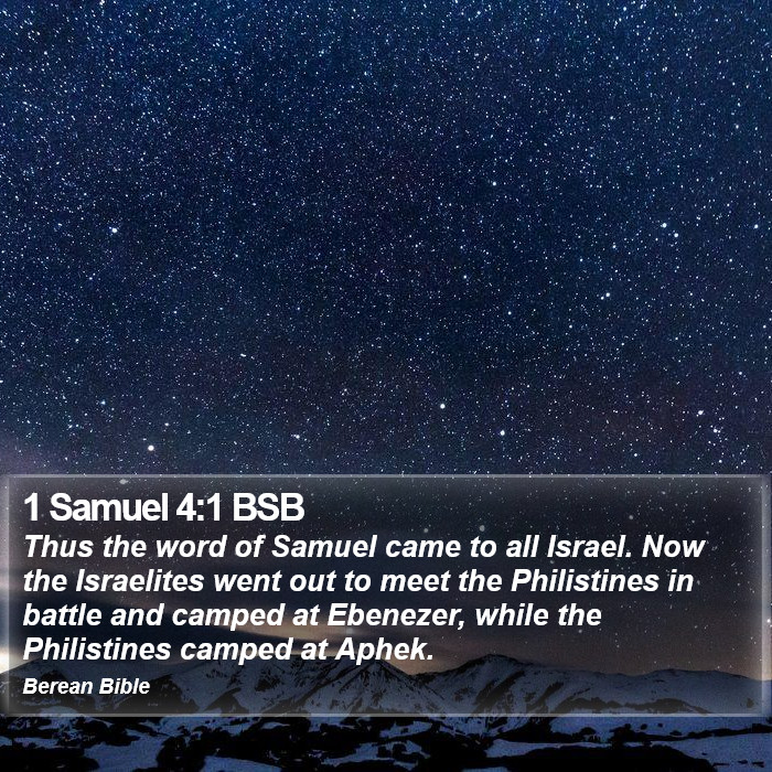 1 Samuel 4:1 BSB Bible Study