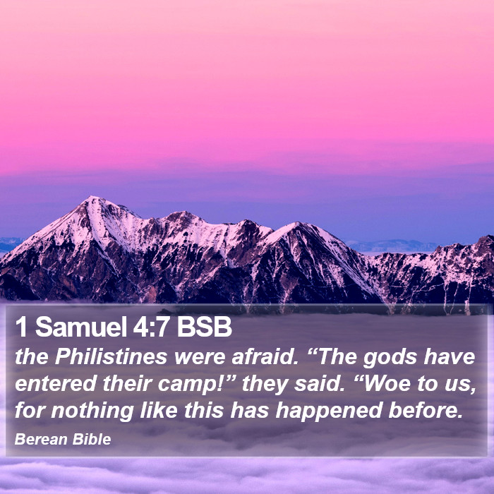 1 Samuel 4:7 BSB Bible Study