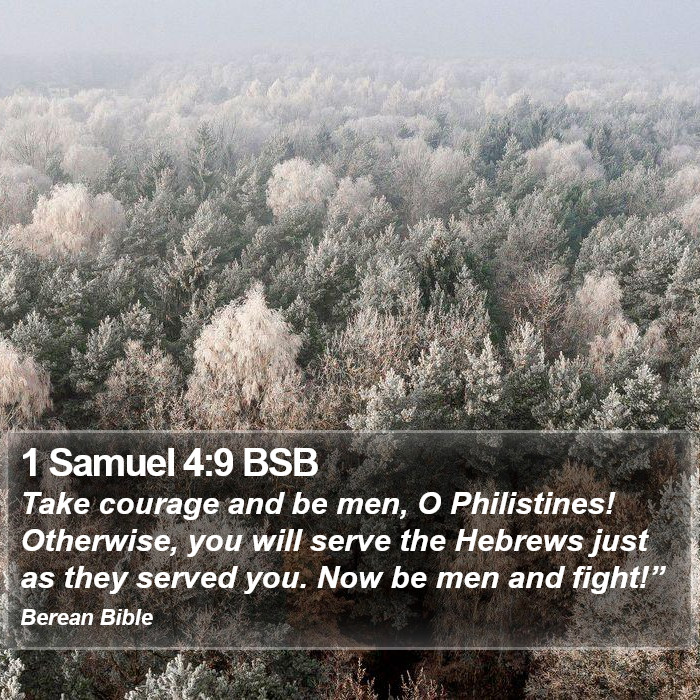 1 Samuel 4:9 BSB Bible Study