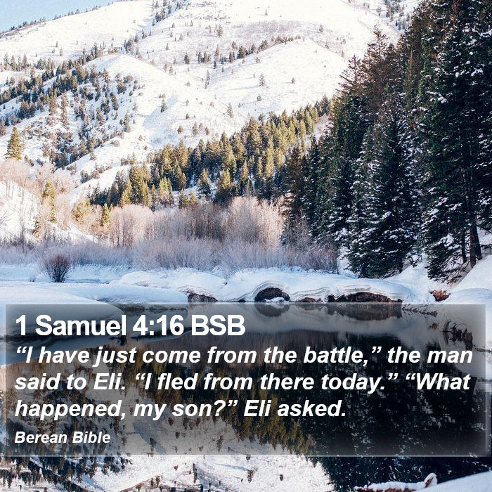 1 Samuel 4:16 BSB Bible Study