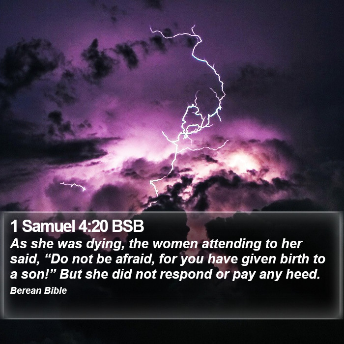 1 Samuel 4:20 BSB Bible Study