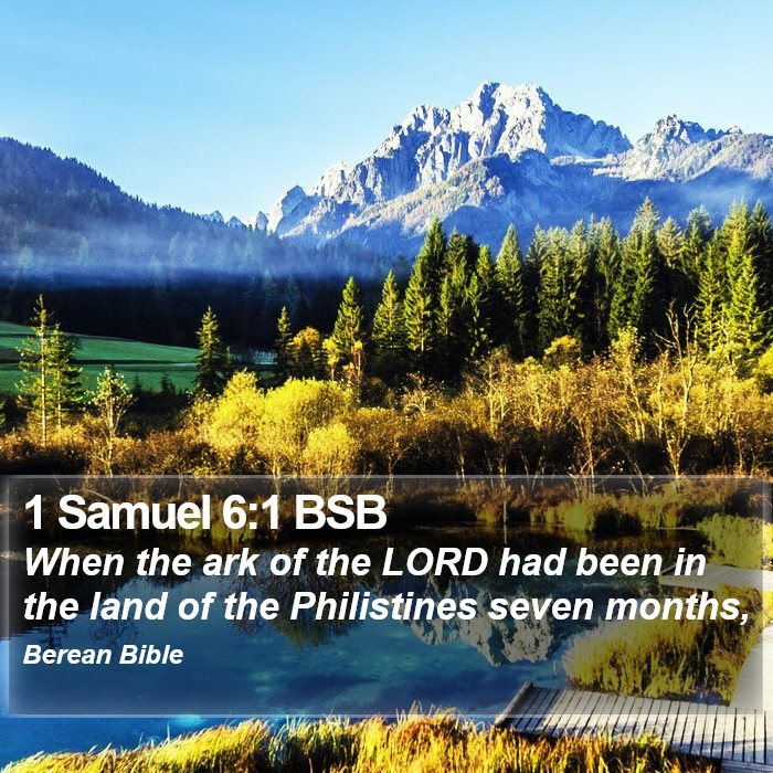 1 Samuel 6:1 BSB Bible Study