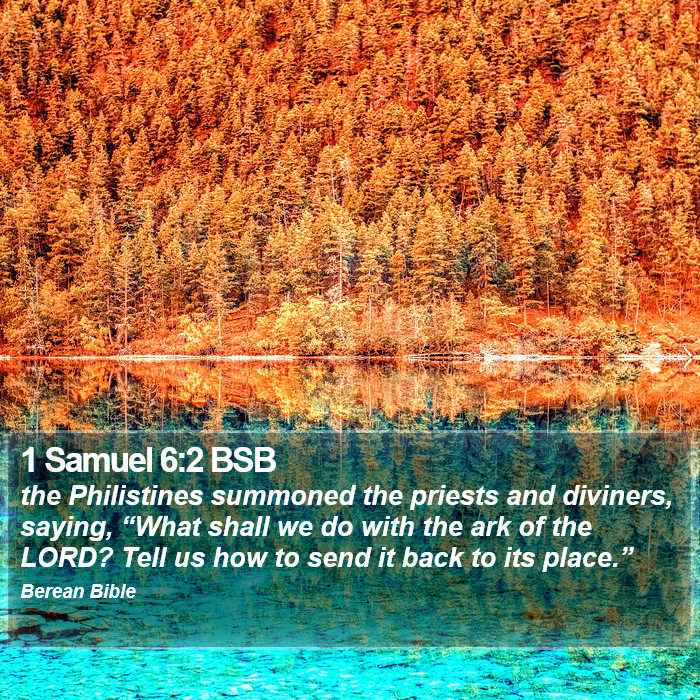 1 Samuel 6:2 BSB Bible Study