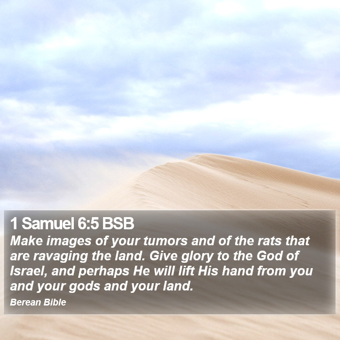 1 Samuel 6:5 BSB Bible Study