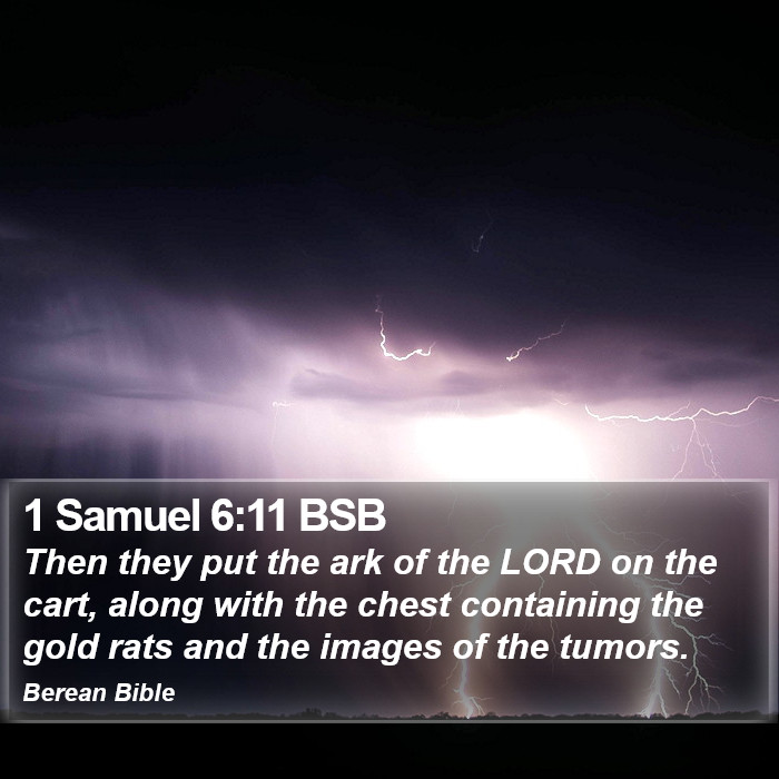 1 Samuel 6:11 BSB Bible Study