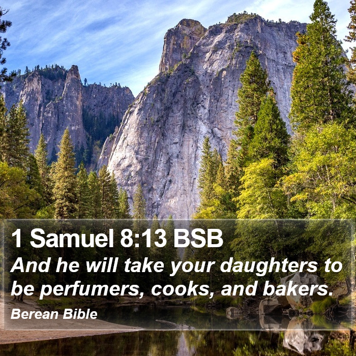 1 Samuel 8:13 BSB Bible Study