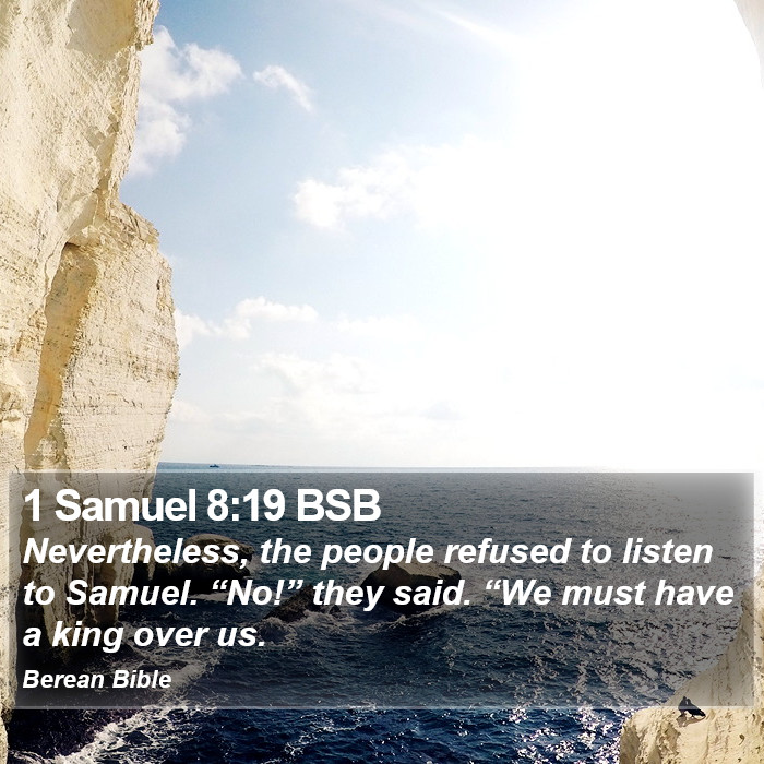 1 Samuel 8:19 BSB Bible Study