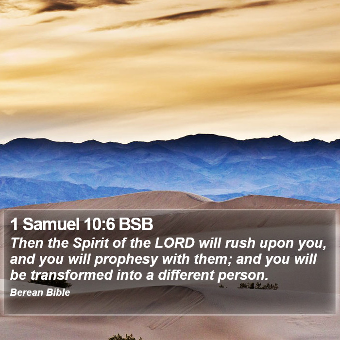 1 Samuel 10:6 BSB Bible Study