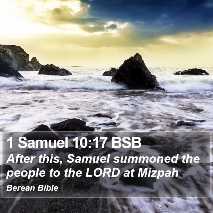 1 Samuel 10:17 BSB Bible Study