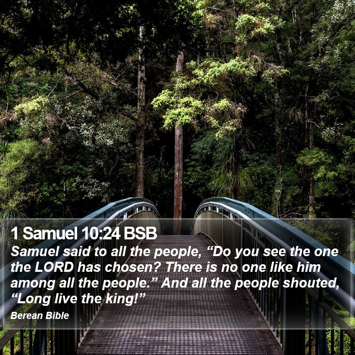 1 Samuel 10:24 BSB Bible Study